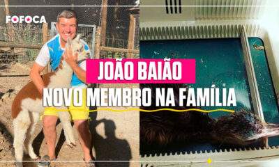 João Baião mostra novo membro da família