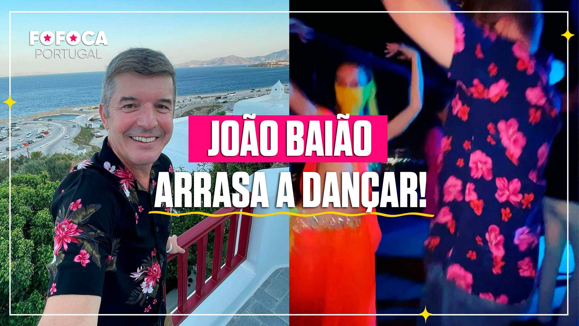 João Baião a dançar com bailarina