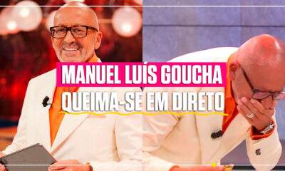 Manuel Luís Goucha queima-se em direto