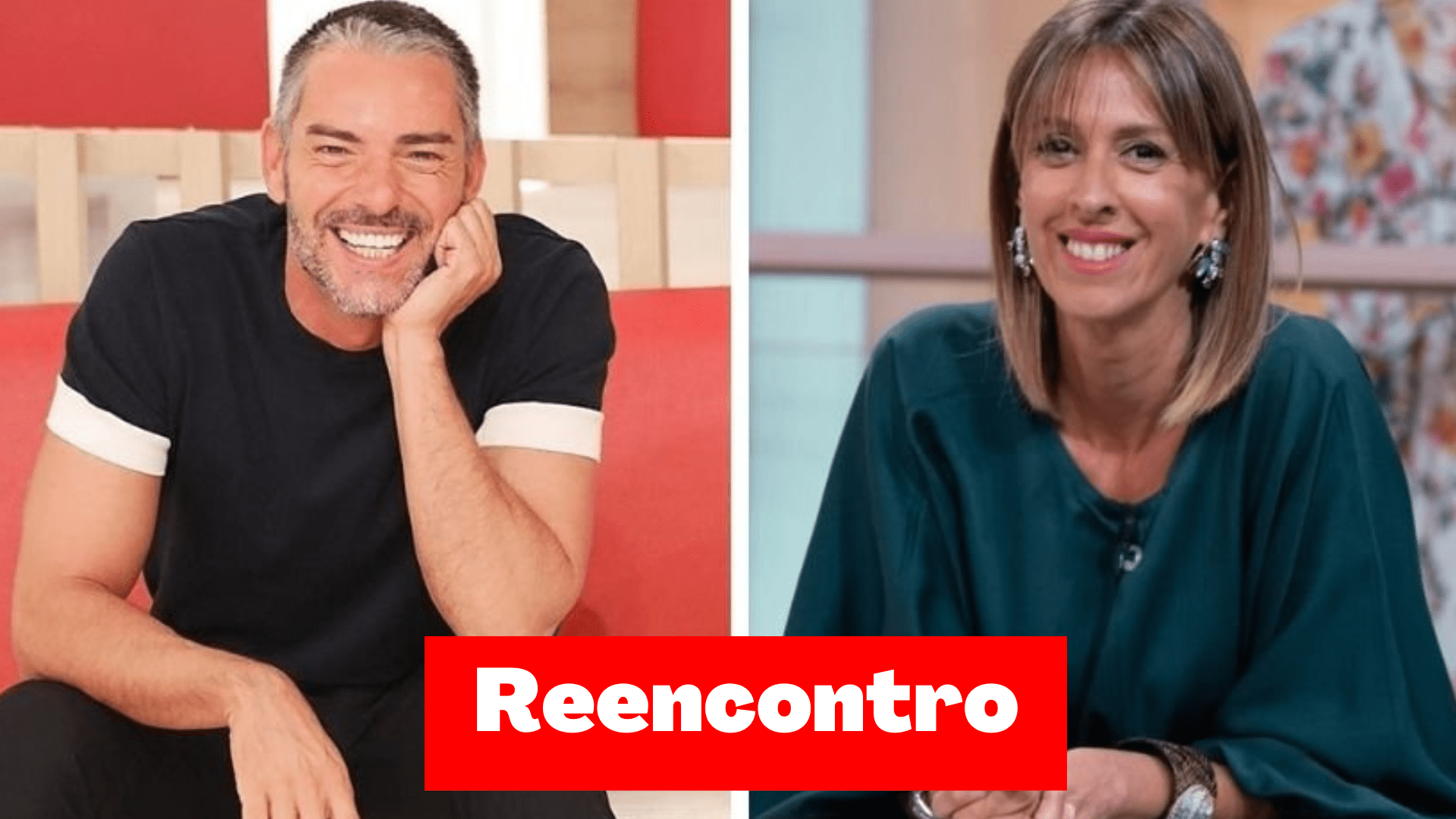 Cláudio Ramos e Ana Marques encontram-se para um amoço em conjunto e brincam com o momento nas redes sociais.